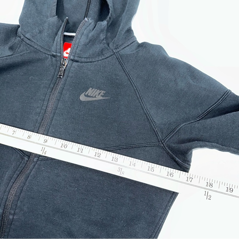 Nike Womens XS Black Full Zip Fitted Style Hoodie Activewear Jacket Cotton Blend - Picture 11 of 13